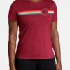 BROOKS Distance Short Sleeve- T-Shirt Print - Htr Razzmatazz Rainbow Stripe -BrooksRunner eb09772c07fc4d88adc6d23277c391be