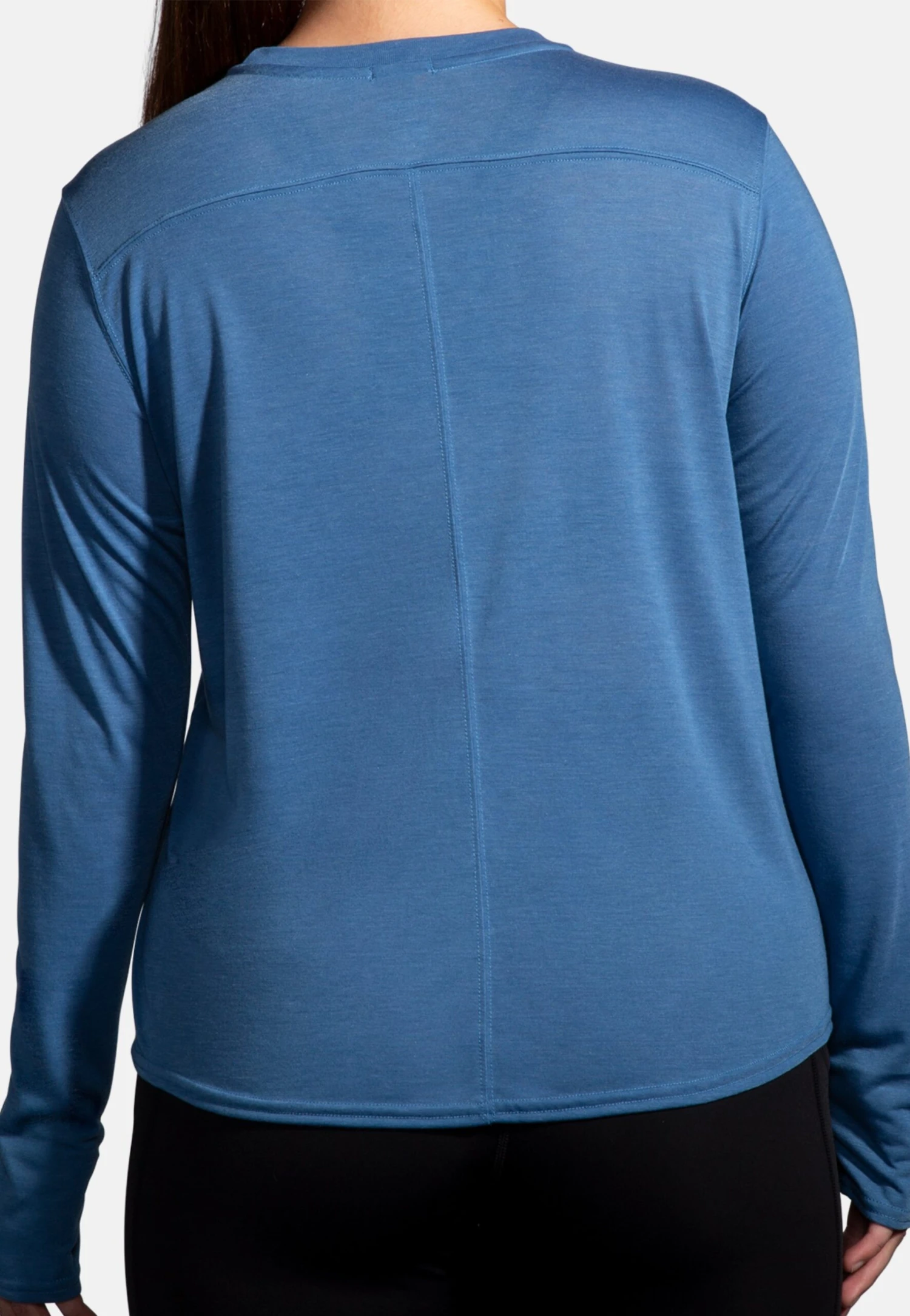 Distance Graphic Long Sleeve - Longsleeve - Heather Blue Ash Brooks Logo 4 Distance Graphic Long Sleeve - Longsleeve - Heather Blue Ash Brooks Logo - Afbeelding 2