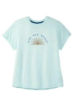 BROOKS Distance Graphic Short Sleeve - T-Shirt Print - Ice Blue Rise And Run 7 BROOKS Distance Graphic Short Sleeve - T-Shirt Print - Ice Blue Rise And Run -BrooksRunner f04638ce9daf48f58b4ca43db98fe0f8