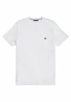 Washed Supima Logo Crewneck - T-Shirt Basic - White