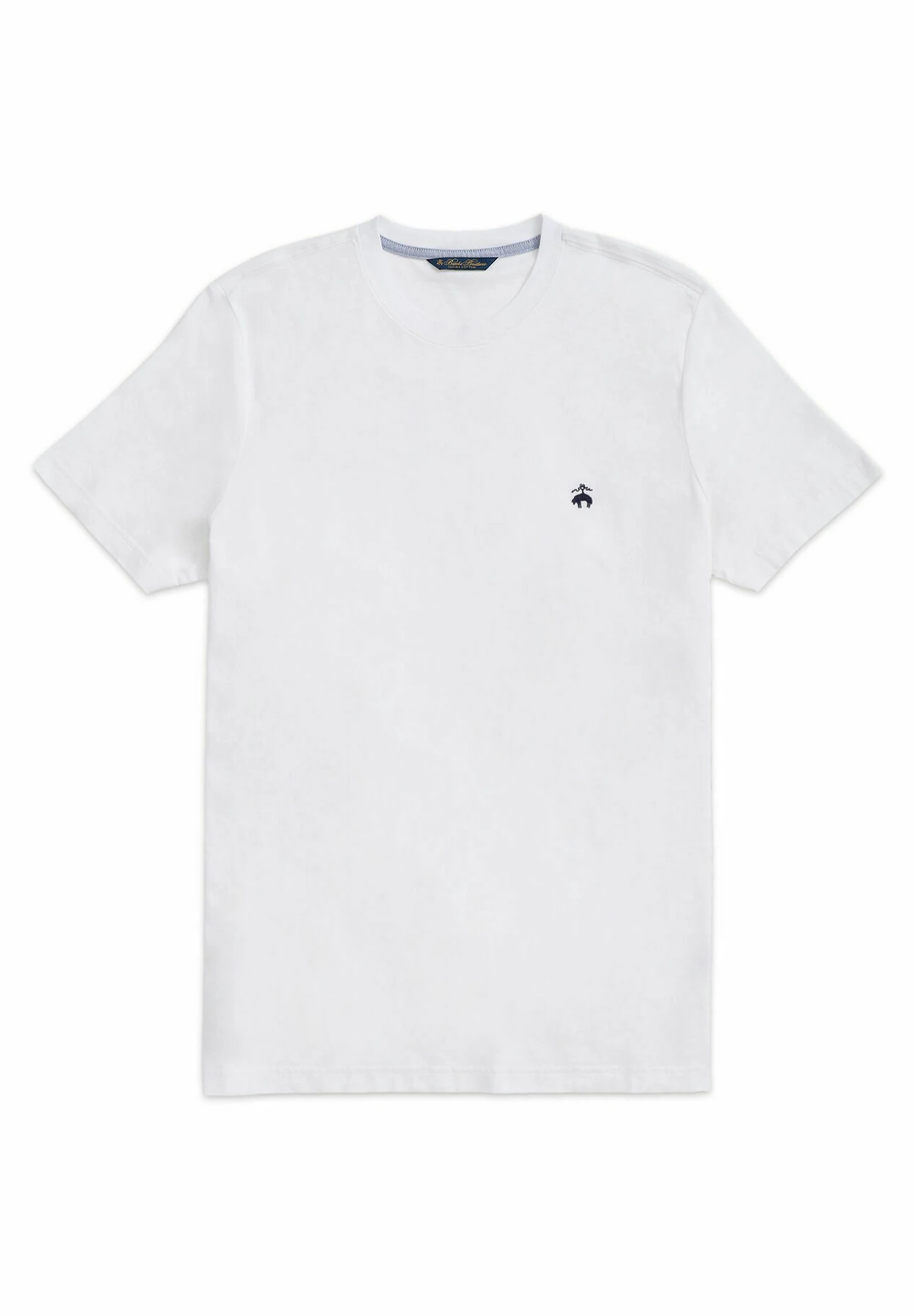 Washed Supima Logo Crewneck - T-Shirt Basic - White 3 Washed Supima Logo Crewneck - T-Shirt Basic - White