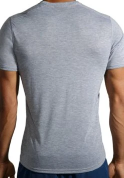 BROOKS Distance Graphic Short Sleeve - Sport T-Shirt - Heather Ash Run Light -BrooksRunner f6dc3b739a604a00845c5f79d7b8c1ed