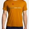 BROOKS Distance Short Sleeve 2.0 - T-Shirt Print - Ochre Br Mountain Run -BrooksRunner fa7ae48e328e40e4a1a193c61f0de4d5